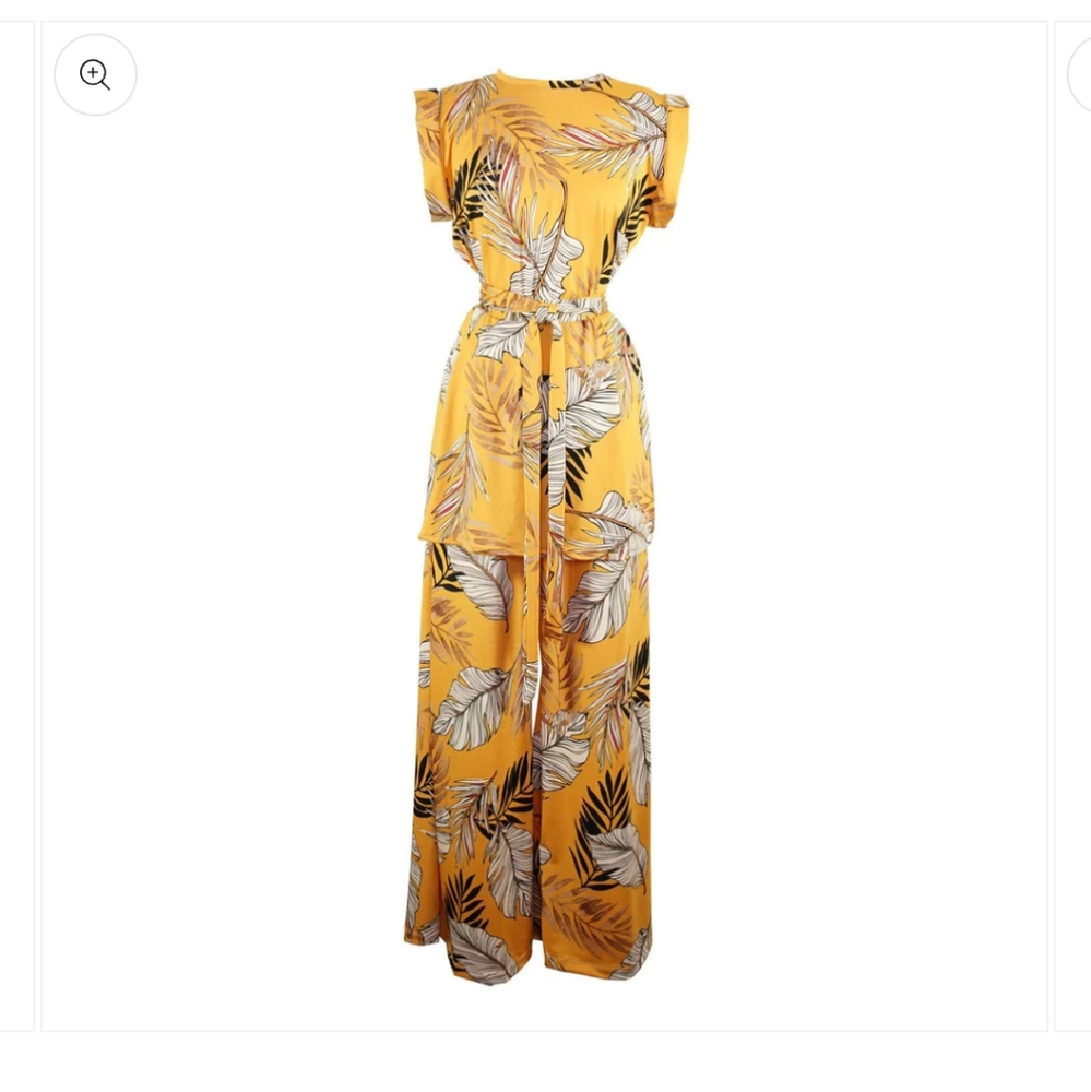 JENNAFER GRACE Antigua Sol Tunic & Palazzo Set L/XL